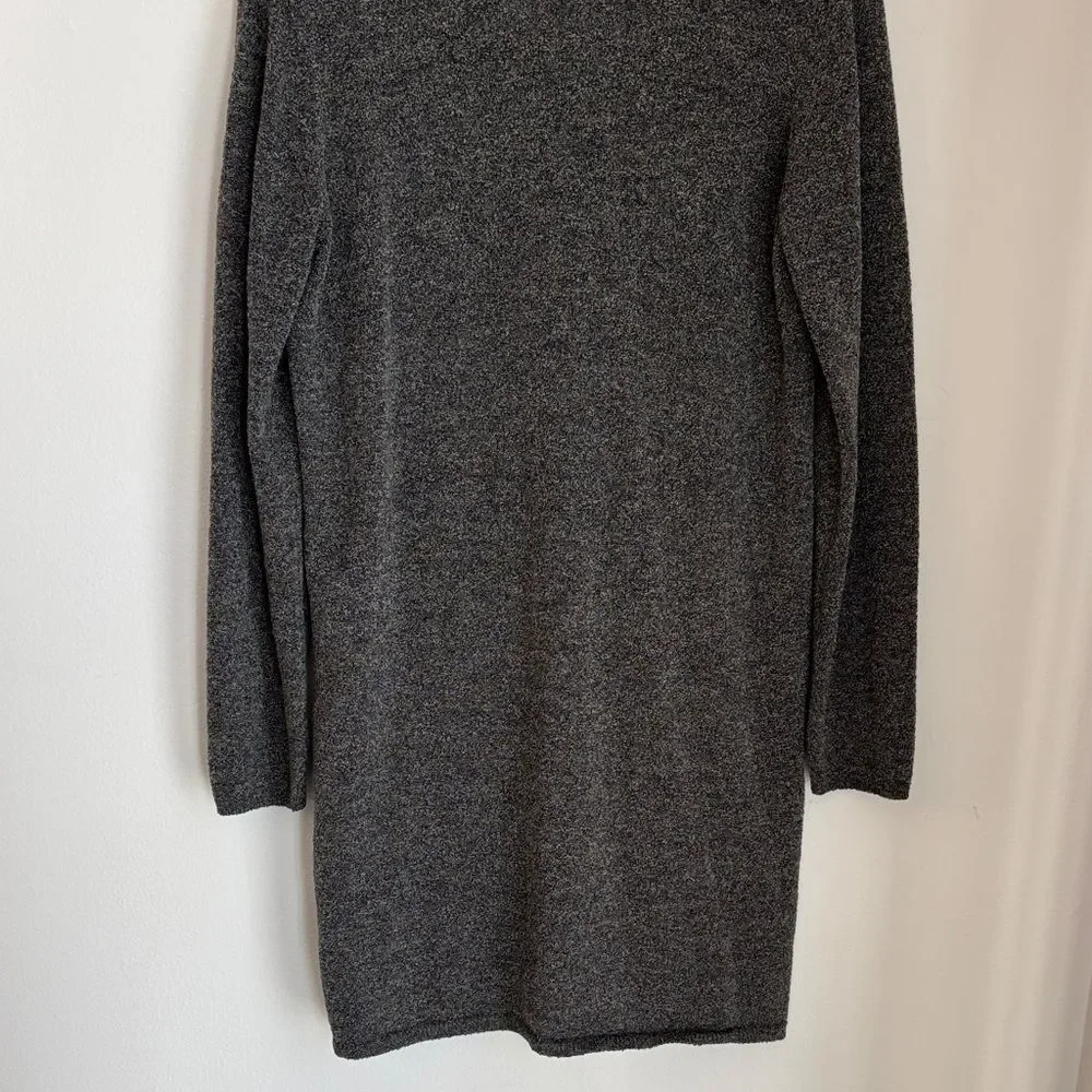 Eileen Fisher vintage merino wool Charcoal long knit Cardigan sweater women’s XL